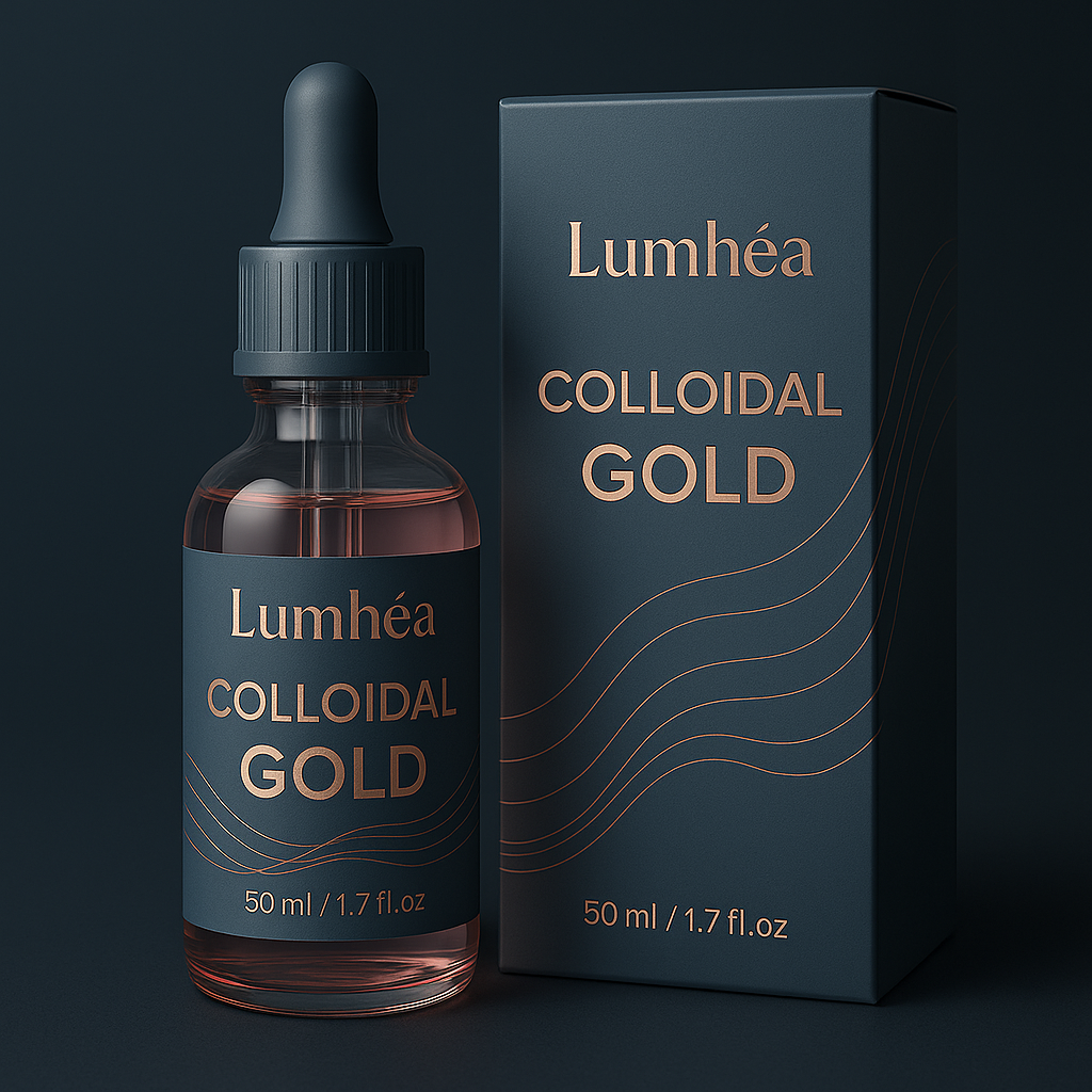 Lumhea colloidal gold bottle and packaging